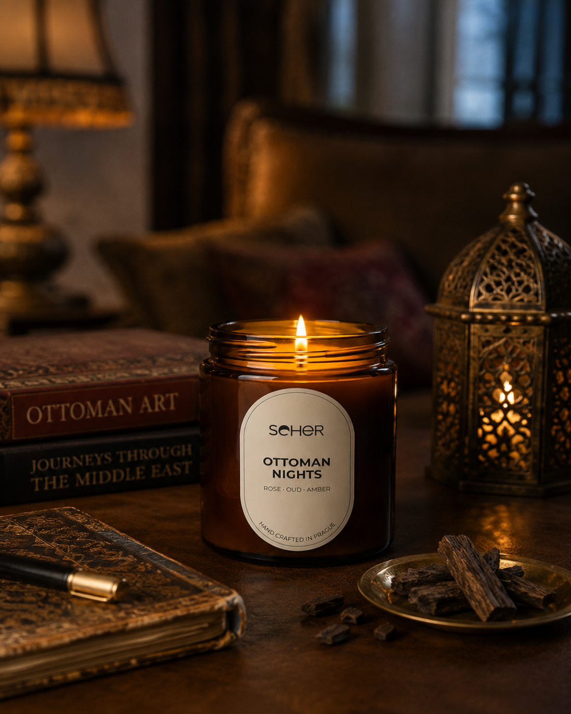 Ottoman-inspired palace interior representing Seher Ottoman Nights candle